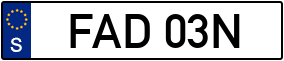 Trailer License Plate
